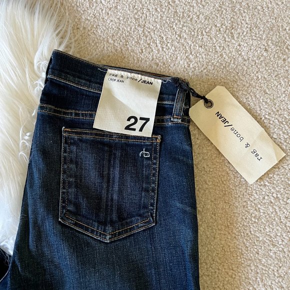 NWT rag & bone New York Frayd Doheny Crop Jeans 27 - Picture 3 of 10